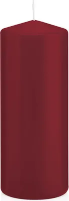 Produktbild von Stumpenkerzen Bordeaux 150 x Ø 58 mm, 16 Stück, russarm, tropffrei, hochwertiger Docht