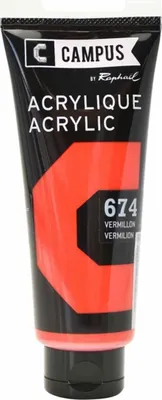 Zdjęcie produktu dla Farba akrylowa 100 ml - vermilion red nr 674
