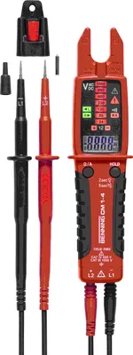 Immagine prodotto di Benning TRUE RMS, pinza amperometrica aperta, 200 A CA, 1000 V CA/CC, 50 kOhm, campo rotante, 1 pz.