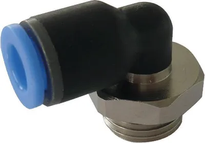 Produktbild von Winkel-Steckverschraubung, Schlauch 8mm, Gewinde G1/8a, STVS-QGCKO-G1/8a-8-PBT-SBR-V1-M120