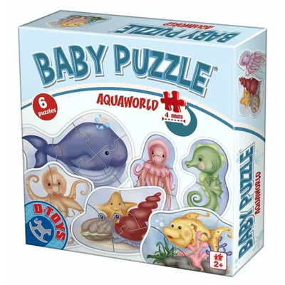 Produktbild von D-TOYS Baby Puzzle Unterwasserwelt 6in1 (2-5 Teile)