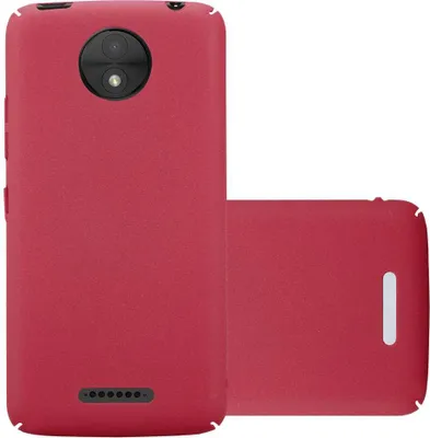 Produktbild von Cadorabo Schutzhülle für Motorola MOTO C PLUS Hülle in Rot Etui Hard Case Handyhülle Cover