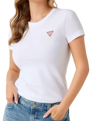 Obrázek produktu pro Guess – dámské tričko, organická bavlna NA808 (4XL) (bílé)