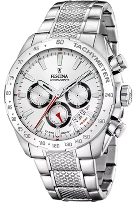 Produktbild von Festina F20668/1 Chronograph Uhr Herrenuhr Edelstahl Datum silber