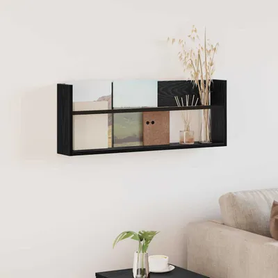 Produktbild von Möbel Magazinregal Schwarz Eichen-Optik 80 x 12 x 30 cm Holzwerkstoff - Zeitungsständer &4895