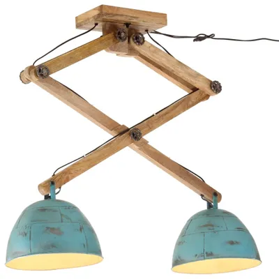 Zdjęcie produktu dla Lampa sufitowa, 25 W, postarzany niebieski, 29x18x85 cm, E27