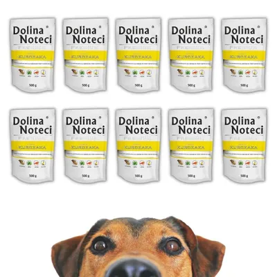 Produktbild von Dolina Noteci Premium Huhn Nassfutter für Hunde 10x500g