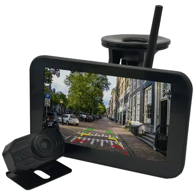 Produktbild von Drahtlose Rückfahrkamera mit 5 Zoll LCD-Display 9-28V IP68 für Fahrzeuge