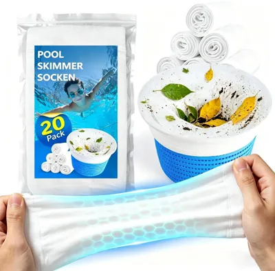 Image de Filtres réutilisables pour skimmer de piscine - Lot de 20 pièces
