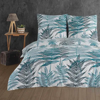 Produktbild von Buymax® Bettwäsche Bettbezug 135x200 cm, Kopfkissenbezug 80x80 cm 2 teilig Deckenbezug Set aus 100% Baumwolle Renforce mit Reissverschluss