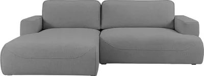 Produktbild von MEBLINI Schlafcouch mit Bettkasten - Ecksofa mit Schlaffunktion - Sofa mit Relaxfunktion und Kissen - Couch L-Form - Eckcouch - LUMIERE - 271x195x96cm - Links - Dunkelgrau Samt