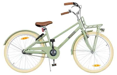 Produktbild von Aventuri Urban Aluminium Unisex-Kinderfahrrad 24 Zoll, Kinderfahrrad für 8 bis 12 Jahre, Mit Seitenständer, Grün