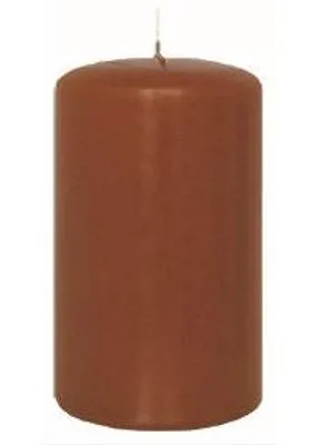 Produktbild von Flachkopf-Stumpenkerzen Haselnuss 120 x Ø 50 mm, 4 Stück