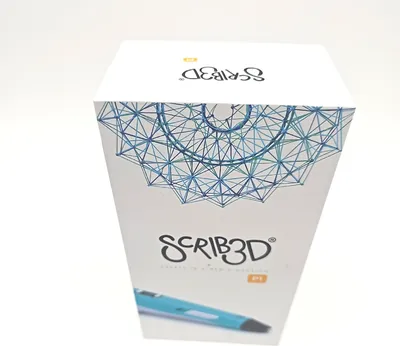 Immagine prodotto di Penna per la stampa 3D SCRIB3D P1 con display - Contiene penna 3D, 3 colori iniziali di filamento PLA, libro di modelli + istruzioni per il progetto e caricatore