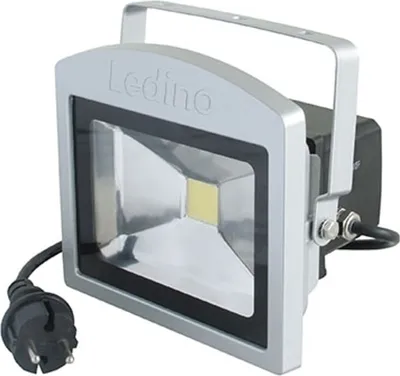 Produktbild von Ledino LED-Anti-Panik-Strahler, Benrath, 10w, 6500 K, kaltweiß, 800 lm, silber