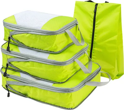 Produktbild von OKWISH 4 Stück Aufbewahrungstasche, Unterbett Aufbewahrungsbox Kleideraufbewahrung für Kleidung Decke T-Shirts Kleiderschrank Grün
