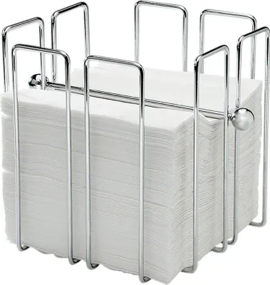 Zdjęcie produktu dla APS Uchwyt na serwetki Wire 150 - 19 x 19 x 19 cm Srebrny