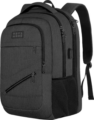 Produktbild von TRVLMORE 36L Rucksack - Rucksack mit 17 Zoll Laptopfach - Schulrucksack - Spritzwassergeschützt - Herren und Damen - Jungen und Mädchen - Anthrazit
