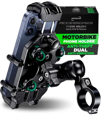 Produktbild von Handyhalterung für Motorrad, Vibrationsdämpfer, Diebstahlschutz, Lenker, Enduro