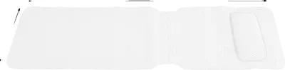 Produktbild von Badewannenmatte, Ergonomisches Kissen, Rutschfestes Design, WEISS