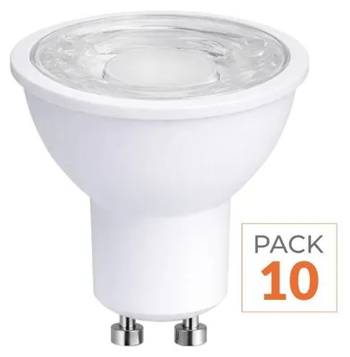 Produktbild von LED-Lampe GU10, 8W, 220V, PAR16 COB - 10er-Pack - Kaltweiß, 6000K - 8000K