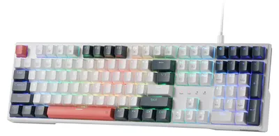 Imagen del producto de Teclado mecánico para juegos Redragon K668, RGB, con cable, 104 teclas