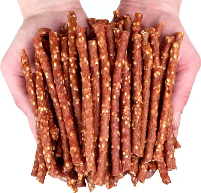 Produktbild von Hundeleckerli, Snack Weiche Entensticks mit Reis Hau&Miau 500g