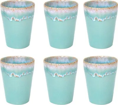 Immagine prodotto di Costa Nova Grespresso, set di 6 bicchieri per latte macchiato, capacità 380 ml