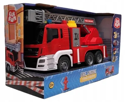 Obrázek produktu pro Elefun, velké hračkové hasičské auto, 30 cm, se světly