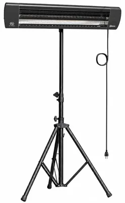 Produktbild von Infrarot Heizstrahler 2500W Terrassenstrahler mit Touch & Fernbedienung 3 Heizstufen höhenverstellbarem Standfuß