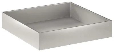 Immagine prodotto di vidaXL Vaso da giardino in acciaio inossidabile, argento, 80 x 80 x 20 cm