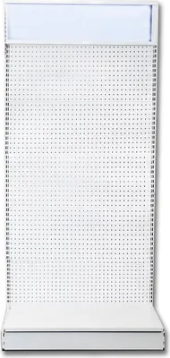 Zdjęcie produktu dla Stojak ekspozycyjny Edm, biały, 92,5 x 210 x 41 cm
