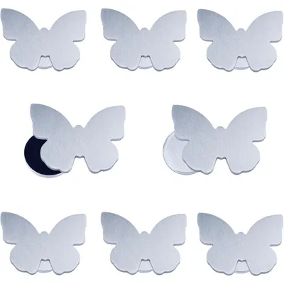 Productafbeelding van Tafelkleedhouders, roestvrij staal, outdoor, set van 8, vlinderdesign