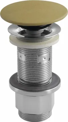 Produktbild von Sapho Waschbecken-Ablaufgarnitur 5/4", klick-klack, Beton-Stopfen, 10-80mm, Gelb matt