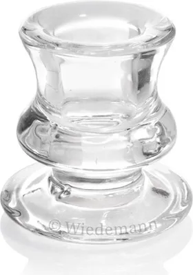 Produktbild von Leuchter aus Glas für Spitzkerzen Ø 25 mm, Größe 60 x 50 mm