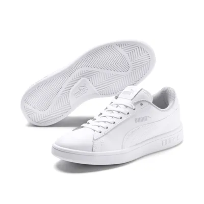 Produktbild von PUMA Smash v2 L Kinder Sneaker puma white/puma white 35.5