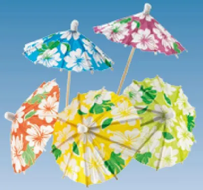 Produktbild von Papierschirmchen Eisschirmchen Hawaii 24 Stück