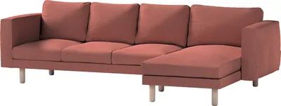 Produktbild von Dekoria Bezug für Norsborg 4-Sitzer Sofa mit Recamiere, cognac braun, Norsborg Bezug für 4-Sitzer Sofa mit Recamiere