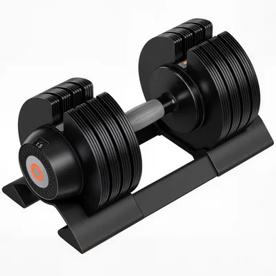 Produktbild von Verstellbare Hantel, 6-20 kg Hantel mit Ablagefach, rutschfest Griff, Kurzhantel aus Kunststoff