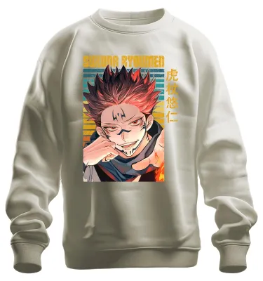 Productafbeelding van Sukuna Ryoumen Jujutsu Kaisen, duistere demon, fanartikel, uni sweatshirt, pullover, natuur, maat M