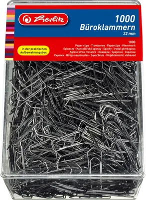 Produktbild von Büroklammern 32mm verzinkt VE=20x1000 Stück