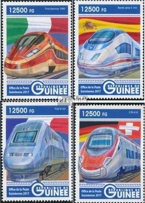 Produktbild von Briefmarken Guinea 2017 Mi 12386-12389 (kompl. Ausgabe) postfrisch Züge