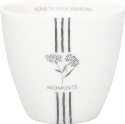 Produktbild von Greengate Sabine Latte cup white 0,35l