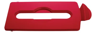 Produktbild von Rubbermaid Slim Jim® Recyclingstation, Papierschlitzdeckel, rot