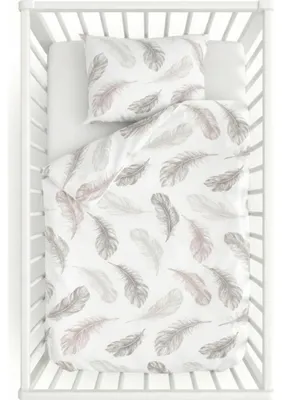 Produktbild von Baby-Baumwollbettwäsche Shelby Weiß