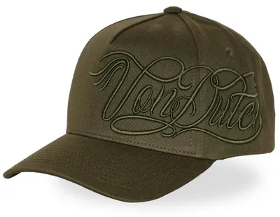Produktbild von Von Dutch Trucker Snapback Cap - SCRIPT LOGO oliv