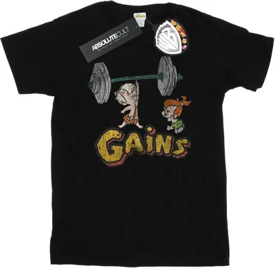 Obrázok produktu pre The Flintstones - Pánske tričko "Gains" BI25049 (L) (Black)