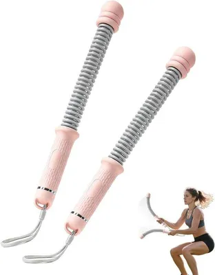Produktbild von Drahtlose Trainingswaffen für Selbstverteidigung - Verbesserte Gummi-Griffe - 2 x 1,3 kg - Rosa