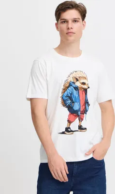 Produktbild von Blend BHTee Herren T-Shirt Kurzarm Shirt mit Print 100% Baumwolle Regular fit
