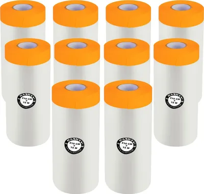 Produktbild von Abdeckfolie Malerfolie Baufolie 2,10 x 25m 52,5m² Abdeckband Goldband Masker Tape